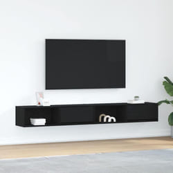 Vidaxl - Meuble tv 2 pcs chêne noir 100x31x25,5 cm bois d'ingénierie