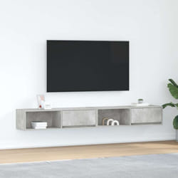 Vidaxl - Meubles tv 2 pcs gris béton 100x31x25,5 cm bois d'ingénierie