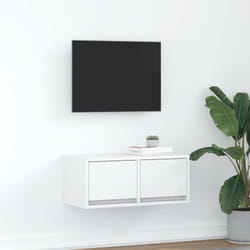 Vidaxl - Meuble tv blanc 60x31x25,5 cm bois d'ingénierie