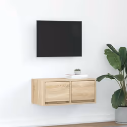 Cette armoire TV murale est la solution parfaite pour votre espace de vie afin de maximiser l'espace et de garder les surface ...
