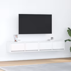 Ces armoires TV murales sont la solution parfaite pour votre espace de vie afin de maximiser l'espace et de garder les surfac ...