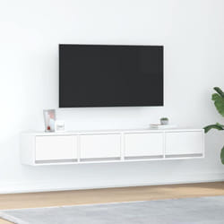Vidaxl - Meubles tv 2 pcs blanc 80x31x25,5 cm bois d'ingénierie