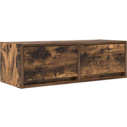 Vidaxl - Meuble tv chêne fumé 80x31x25,5 cm bois d'ingénierie
