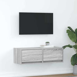 Vidaxl - Meuble Tv Sonoma Gris 80x31x25,5 Cm Bois D'Ingénierie