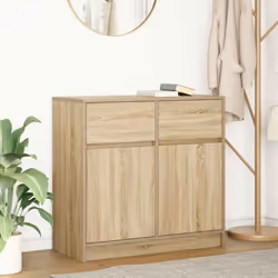 Le buffet offre un grand espace de rangement, aidant à garder votre pièce bien rangée et organisée tout en alliant praticité ...