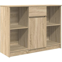 Buffet avec tiroir chêne sonoma 101x35x76 cm bois d'ingénierie - Vidaxl