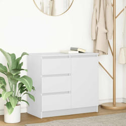 Vidaxl - Buffet avec tiroir blanc 71x35x65 cm bois d'ingénierie