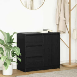 Vidaxl Buffet avec tiroir 71 cm - Chêne noir
