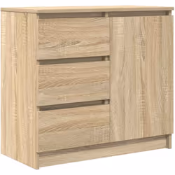 Le buffet offre un grand espace de rangement, aidant à garder votre pièce bien rangée et organisée tout en alliant praticité ...