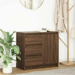 Vidaxl Buffet avec tiroir 71 cm - Chêne brun