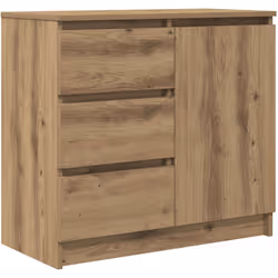 Le buffet offre un grand espace de rangement, aidant à garder votre pièce bien rangée et organisée tout en alliant praticité ...
