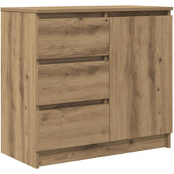 Vidaxl - Buffet avec tiroir chêne artisanal 71x35x65 cm bois ingénierie
