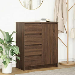 Vidaxl - Buffet avec tiroirs chêne brun 71x35x84 cm bois d'ingénierie