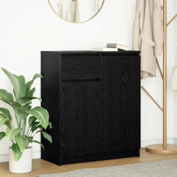 Buffet Vidaxl chêne noir - 71x35x84 cm