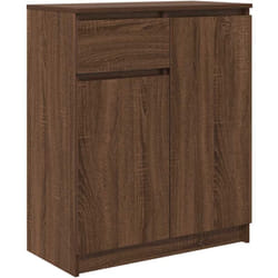 Vidaxl - Buffet avec tiroir chêne brun 71x35x84 cm bois d'ingénierie