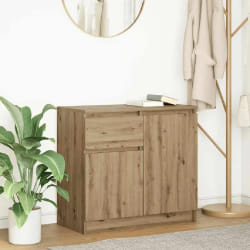 Buffet Vidaxl chêne artisanal - 71x35x65 cm