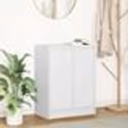 vidaXL Buffet blanc 57x34x76 cm bois dingénierie meuble de rangement meuble de rangement de cuisine meuble de rangement 86161 ...