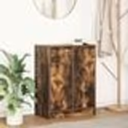 vidaXL Buffet chêne fumé 57x34x76 cm bois dingénierie meuble de rangement meuble de rangement de cuisine meuble de 861620
