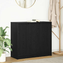 Buffet chêne noir 85x34x76 cm bois d'ingénierie - Vidaxl