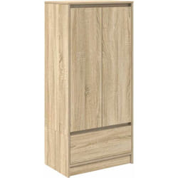 Armoire tiroir chêne sonoma 55,5x34x119,5 cm bois d'ingénierie Vidaxl
