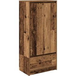 Armoire avec tiroir vieux bois 55,5x34x119,5 cm bois ingénierie Vidaxl