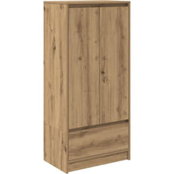 Armoire avec tiroir chêne artisanal 55,5x34x119,5 cm Vidaxl