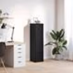 vidaXL Buffet haut chêne noir 295x34x1195 cm bois dingénierie armoire armoire latérale armoire de rangement haute 861653
