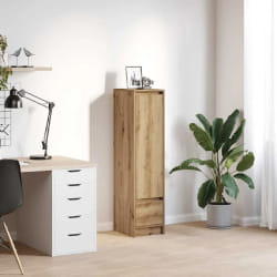 Vidaxl Buffet haut - Chêne artisanal