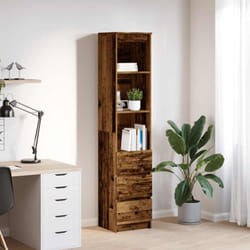 Vidaxl - Buffet haut 37,5x35x180 cm vieux bois bois d'ingénierie