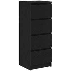Vidaxl - Buffet chêne noir 37,5x35x99 cm bois d'ingénierie