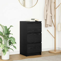 Vidaxl - Buffet chêne noir 37,5x35x76 cm bois d'ingénierie