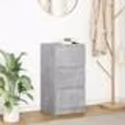 vidaXL Buffet gris béton 375x35x76 cm bois dingénierie 861727
