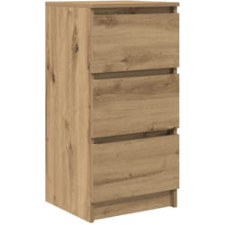 Buffet chêne artisanal 37,5x35x76 cm bois d'ingénierie Vidaxl