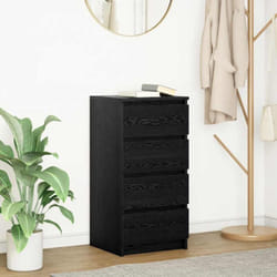 Vidaxl - Buffet chêne noir 37,5x35x76 cm bois d'ingénierie