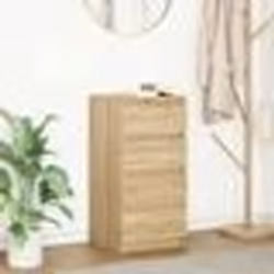 vidaXL Buffet chêne sonoma 375x35x76 cm bois dingénierie meuble de rangement meuble de rangement de cuisine meuble de 861753