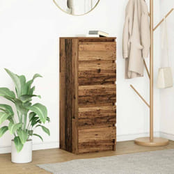 vidaXL Buffet avec tiroirs vieux bois 37,5x35x99 cm bois d'ingénierie