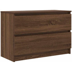 Vidaxl - Meuble tv chêne marron 80x35x54 cm bois d'ingénierie