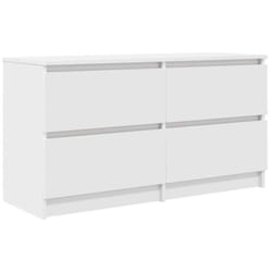 Vidaxl - Meuble tv blanc 100x35x54 cm bois d'ingénierie