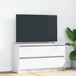Meuble TV blanc 100x35x54 cm bois d'ingénierie vidaXL