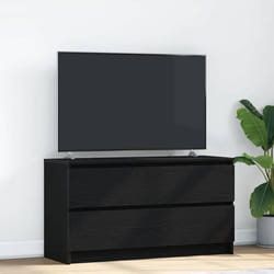 Meuble Tv Noir 100x35x54 Cm Bois D'Ingénierie - Vidaxl