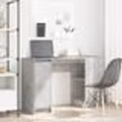 vidaXL Bureau gris béton 120x42x76 cm bois d'ingénierie