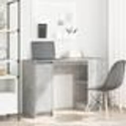 vidaXL Bureau gris béton 120x42x76 cm bois d'ingénierie