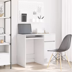 Le bureau offre des solutions de rangement polyvalentes, gardant votre espace bien rangé et organisé tout en ajoutant à la fo ...