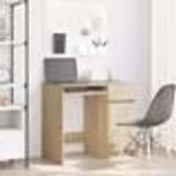 vidaXL Bureau chêne Sonoma 86x49x76 cm bois d'ingénierie