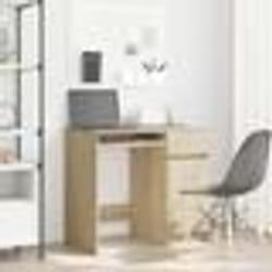 vidaXL Bureau chêne Sonoma 86x49x76 cm bois d'ingénierie