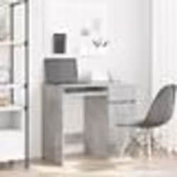 vidaXL Bureau gris béton 86x49x76 cm bois d'ingénierie