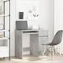 vidaXL Bureau gris béton 86x49x76 cm bois d'ingénierie