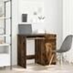 vidaXL Bureau chêne fumé 86x49x76 cm bois d'ingénierie