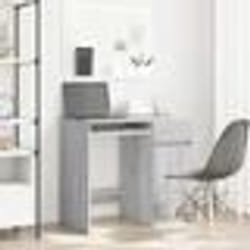 vidaXL Bureau sonoma gris 86x49x76 cm bois d'ingénierie