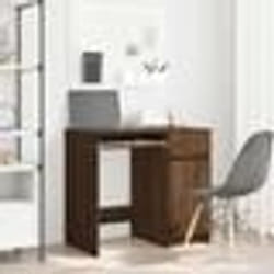 vidaXL Bureau chêne marron 86x49x76 cm bois d'ingénierie